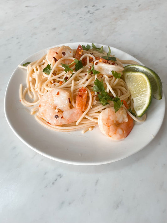 Citrus Cilantro Shrimp Scampi