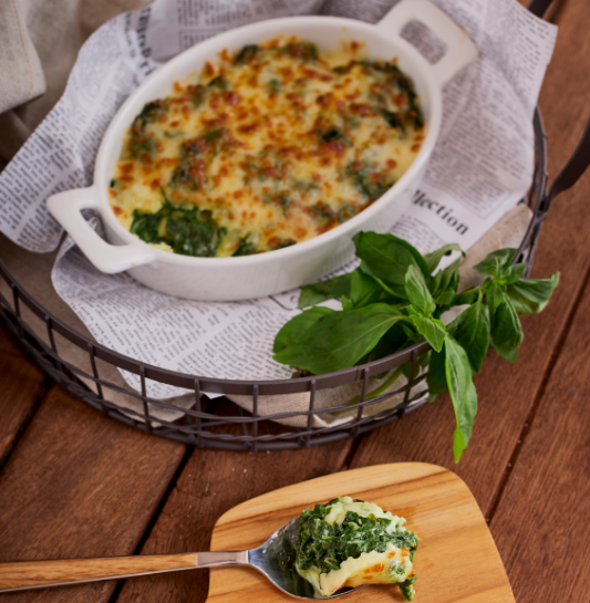 Baked Spinach Artichoke Dip Pasta