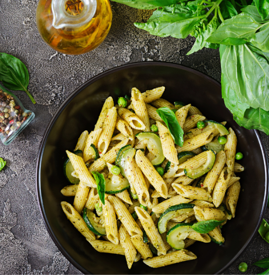Zucchini & Thyme Penne with Parmesan