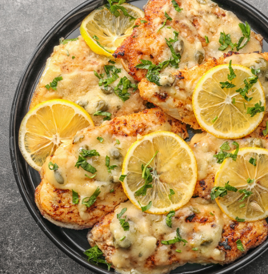 Lemony Chicken Piccata Pasta