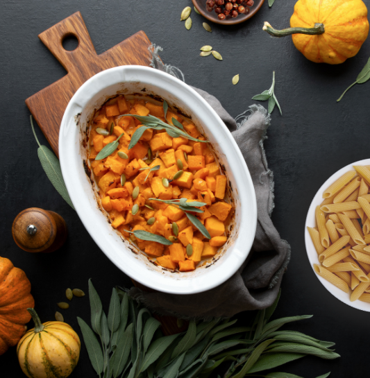 Roasted Butternut Squash Pasta with Crispy Sage, Brown Butter & Hazelnuts