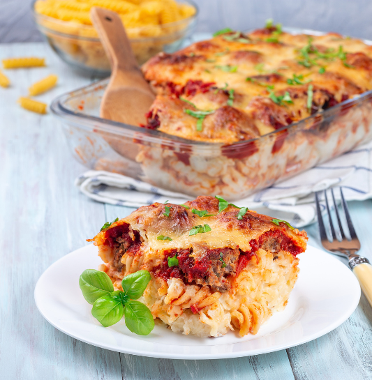 Deep-Dish Pasta Pizza