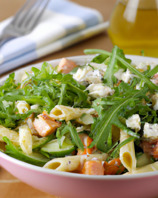 Grilled Salmon Pasta Salad