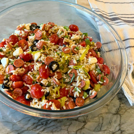 Italian Orzo Pasta Salad
