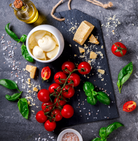 The Perfect Basil Pesto with Balsamic-Roast Tomatoes