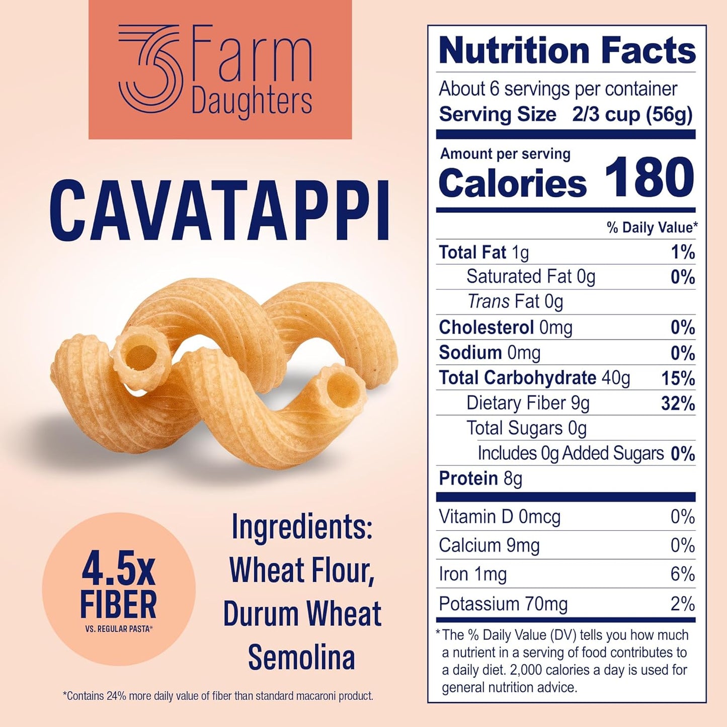 High Fiber Cavatappi