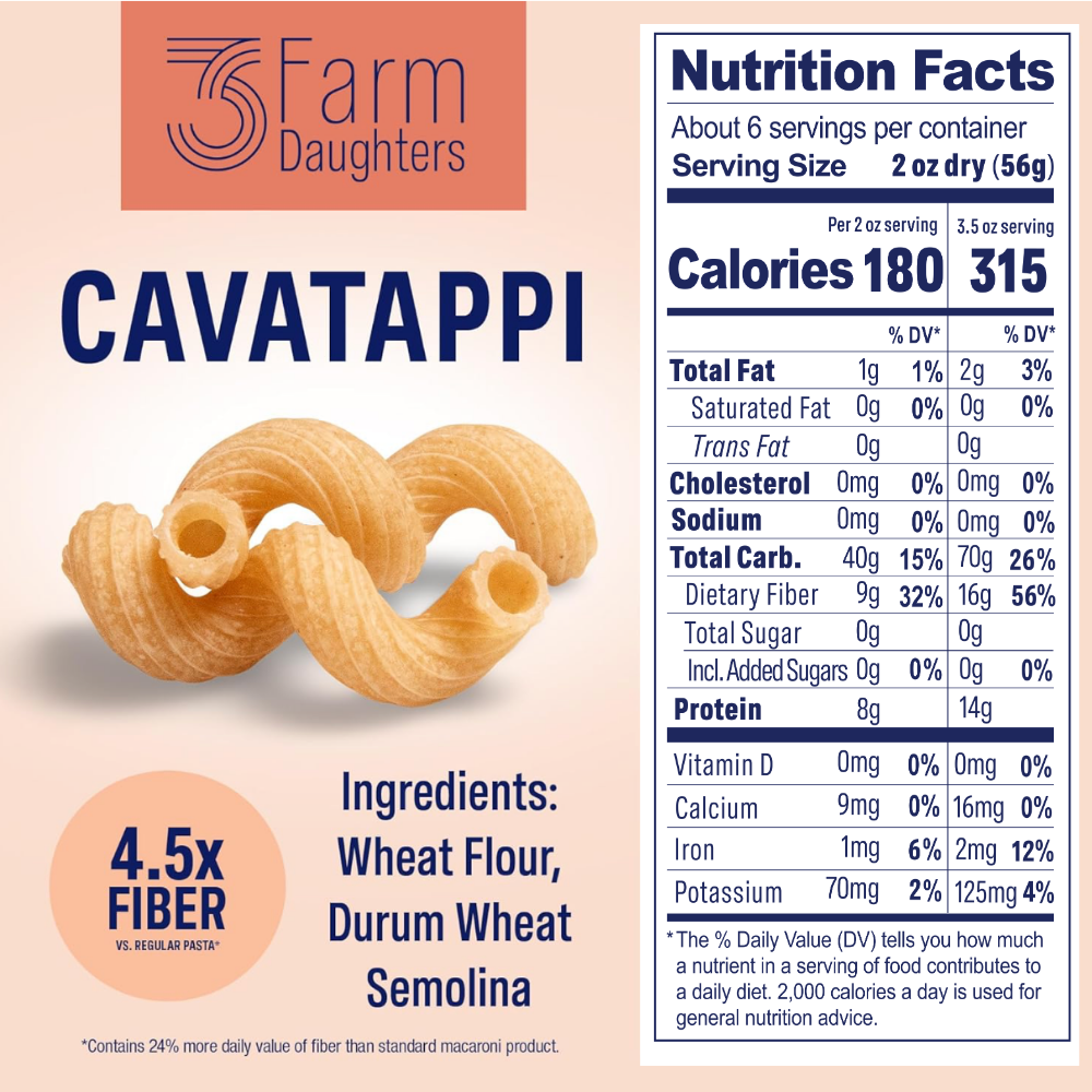 High Fiber Cavatappi