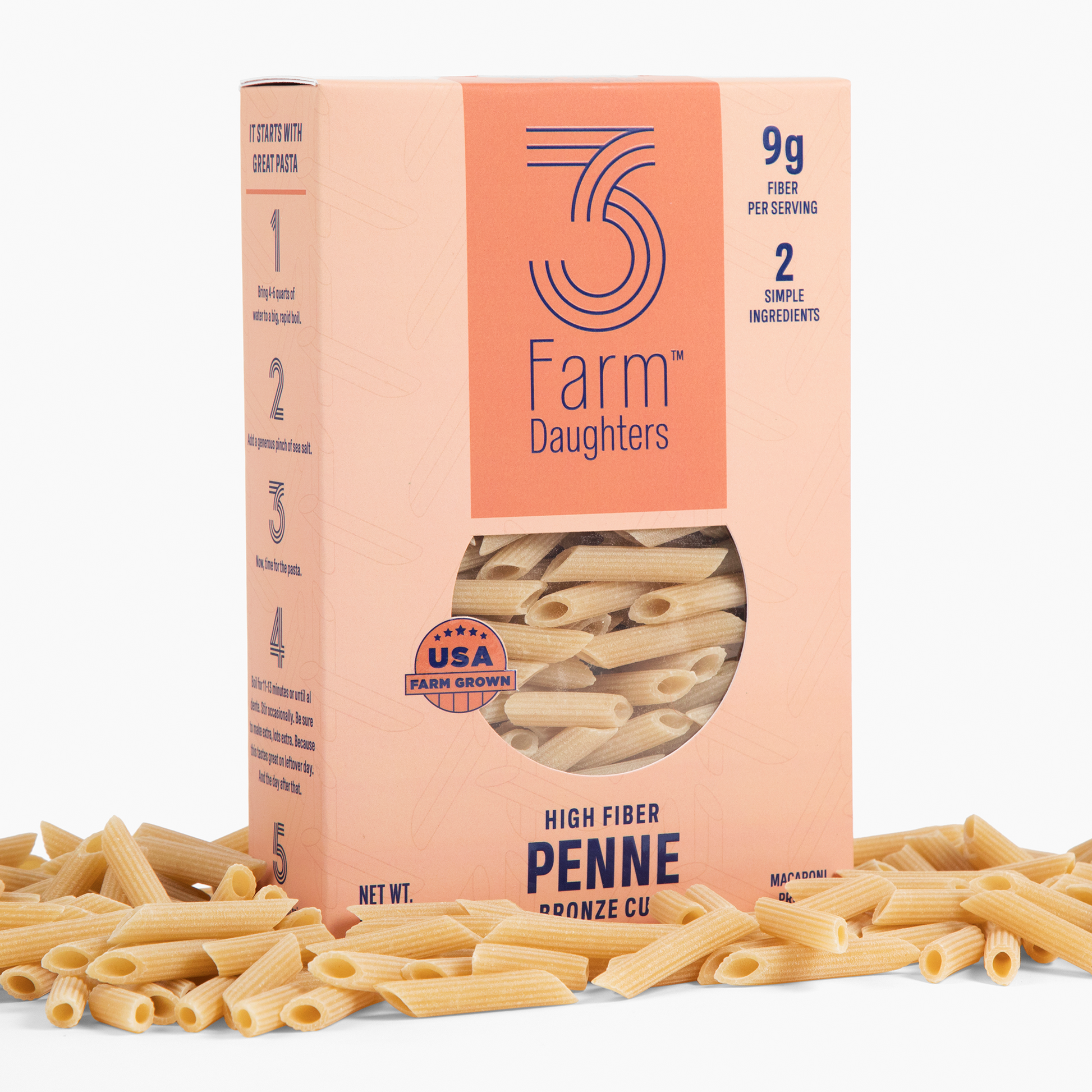 USA farm grown pasta, 2 simple ingredients